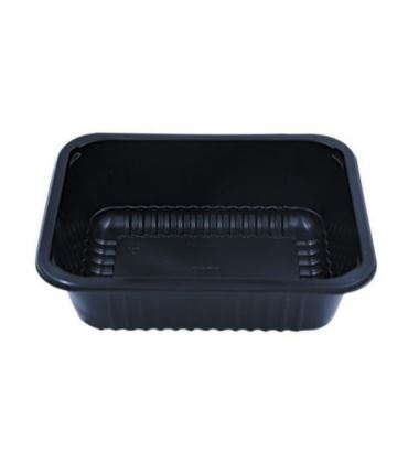 Pojemnik do zgrzewu czarny PP 1000ml 187x137x63mm 640szt Guillin