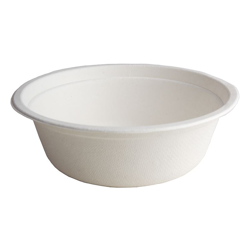 Miska z trzciny cukrowej 500ml biała a'50
