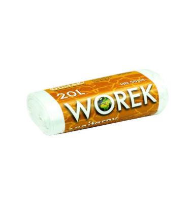 Worki na śmieci 20l HDPE czarne 50szt