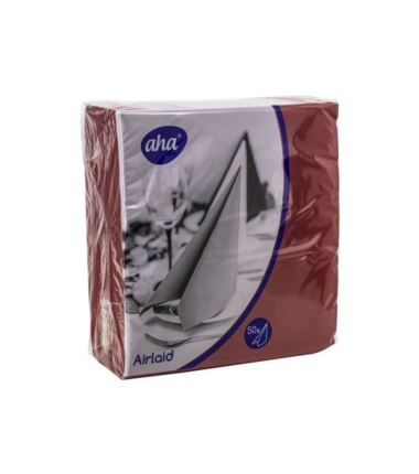 Serwetki flizelinowe 40x40 składana 1/4 bordowa 50szt