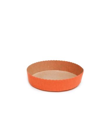 Papierowa forma do tarty okrągła 155x35 pomarańczowy 270szt