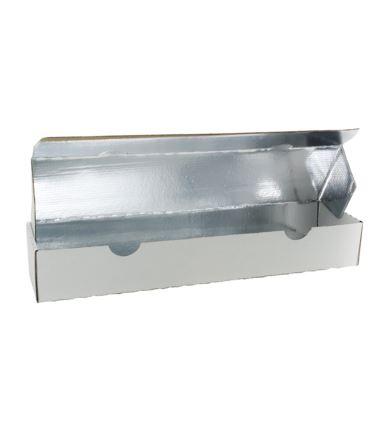 Pudełko kartonowe na zapiekankę powlekane aluminium 365x90x55mm 100szt