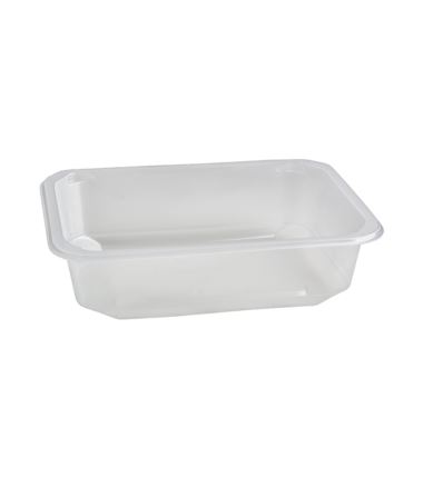 Pojemnik do zgrzewu 187x137x50 transparentny 1-dzielny 640szt