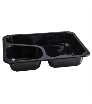 Pojemnik do zgrzewu 227x178x40 czarny 2-dzielny COLT 320szt