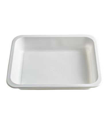 Pojemnik do zgrzewu 227x178x40 biały 1-dzielny 600szt
