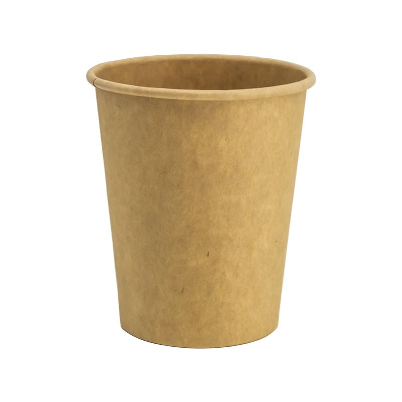 Kubek papierowy 250ml 80mm brązowy kraft 50szt