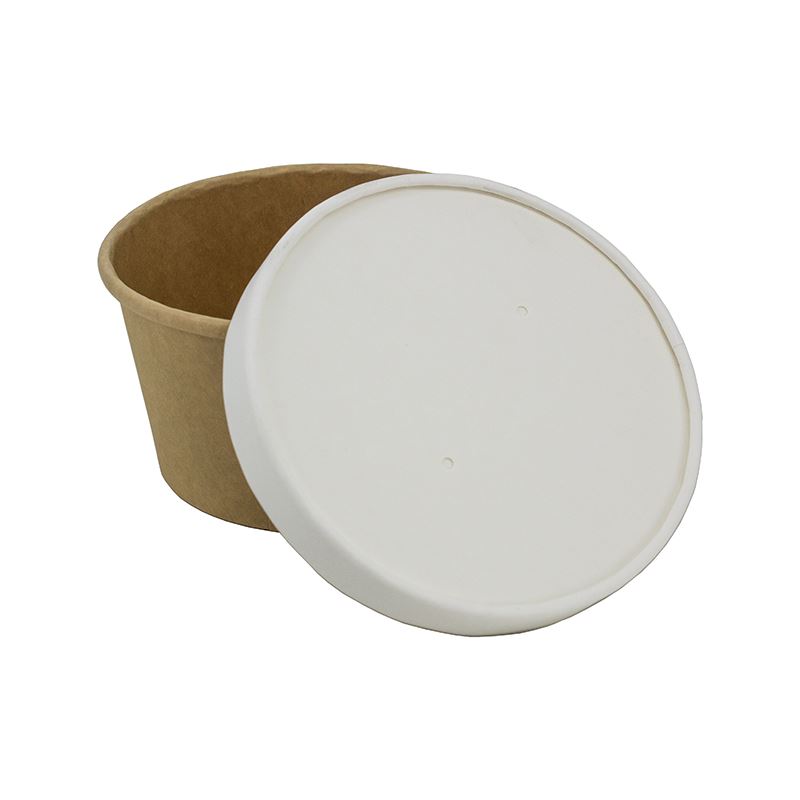 Przykrywka pap. Plastic Free zupa 115mm biała 50szt