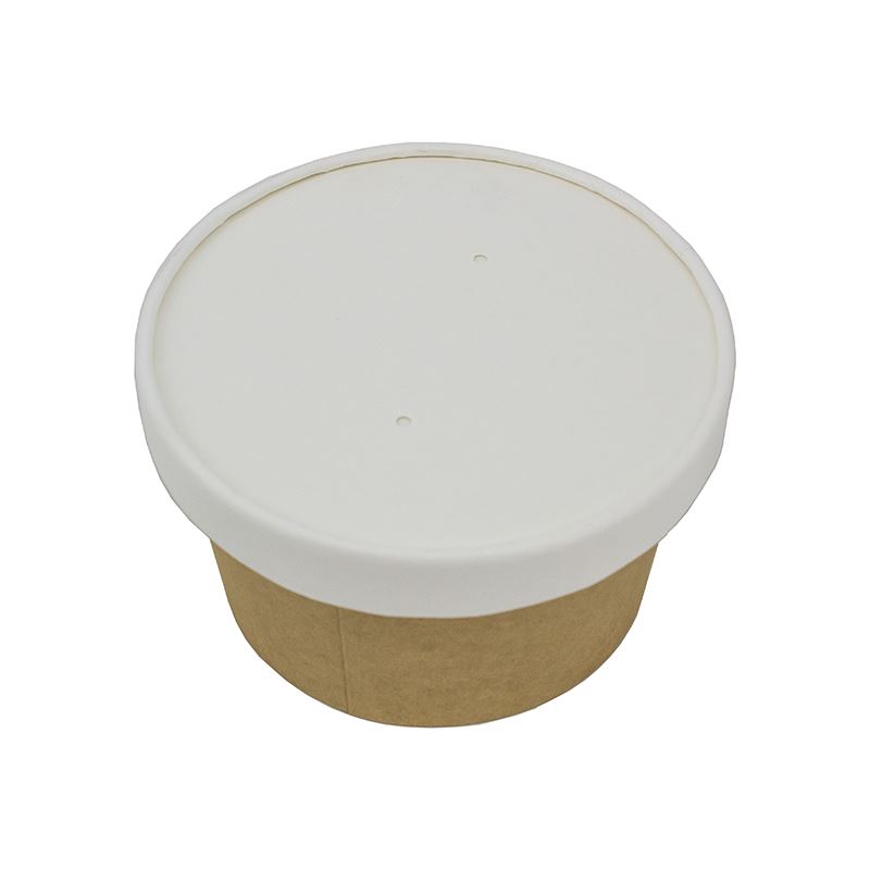 Przykrywka pap. Plastic Free zupa 115mm biała 50szt