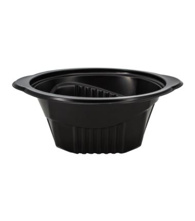 Miska flaczarka do zgrzewu 550ml czarna D-5500RC 50szt