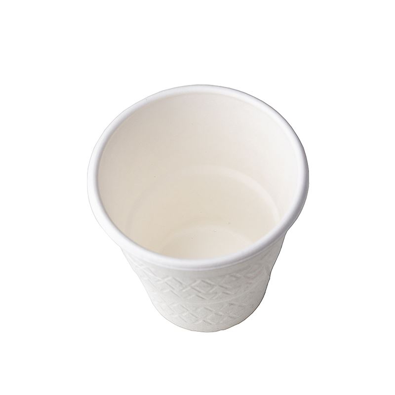 Kubek trzcina cukrowa biały 200ml 80mm biały 25szt