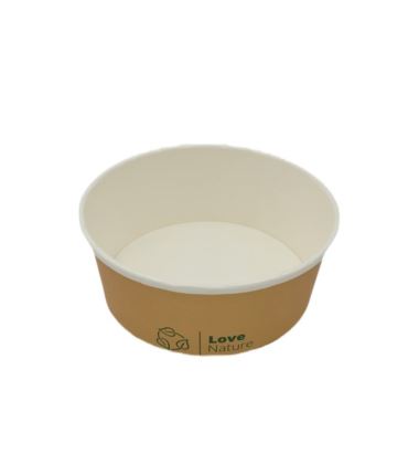 Miska papierowa fi149 500ml kraft 50szt Plastic Free