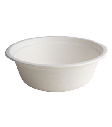 Miska z trzciny cukrowej 500ml biała a'50