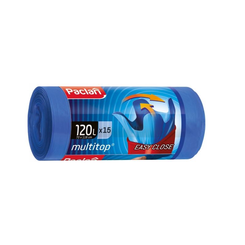Worki na śmieci Multitop Easy Close 120L Paclan 15szt