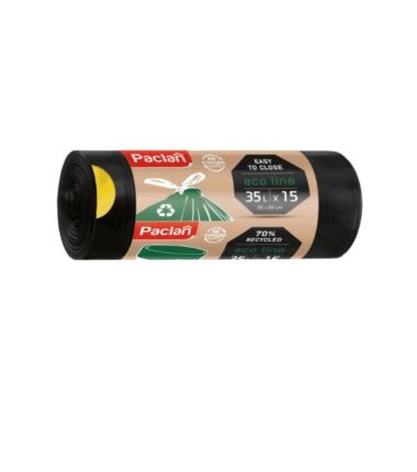 Worki na śmieci ECO LINE taśma 35l Paclan 10szt