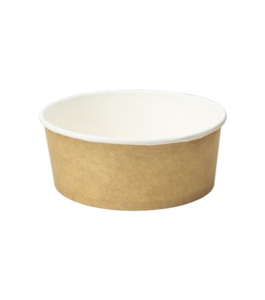 Miska papierowa na sałatkę 1100ml 184mm kraft 50szt
