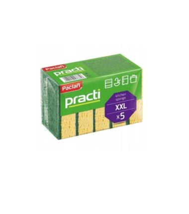 Gąbka kuchenna żółta Paclan Practi' XXL 5szt