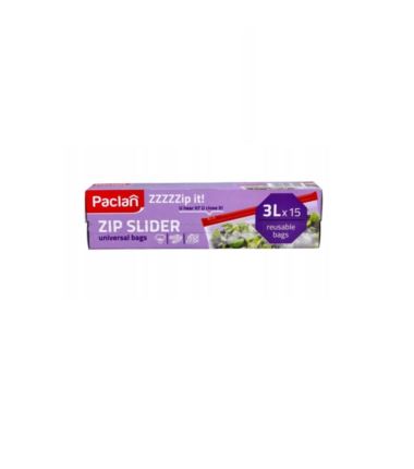 Woreczki z suwakiem 3L Paclan 15szt