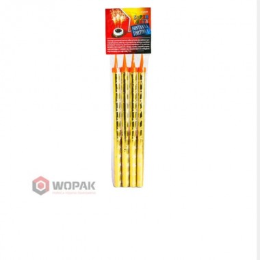 Ozdoby tort Fontanna 25cm 4szt