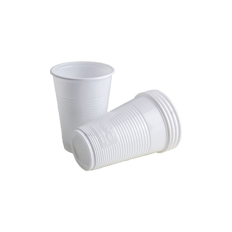 Kubek plastikowy PP fi70 200ml biały a'100
